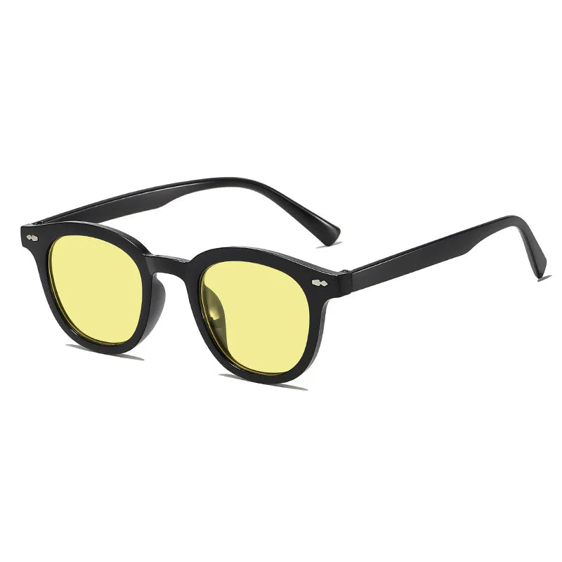 Lunettes de soleil carrées vintage unisexes – Style créateur mode 2026
